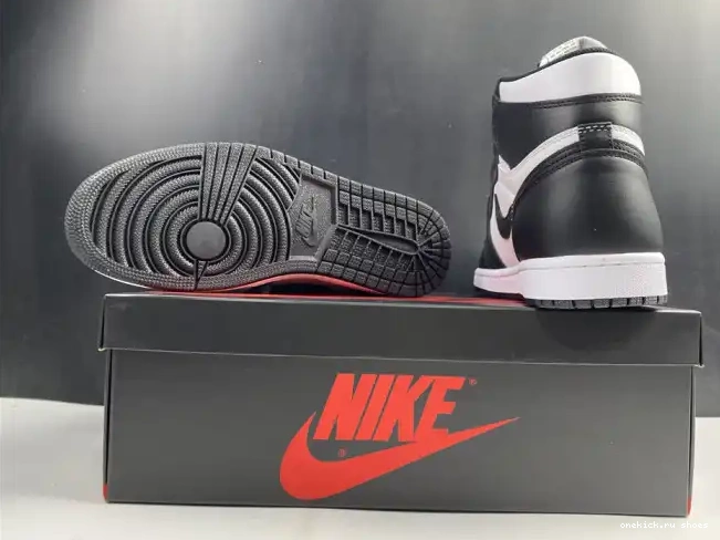 Cheap (2014) Retro Jordan Black White 555088-010 Air 1 0429